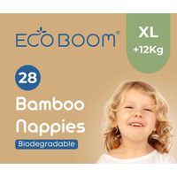 Eco Boom Bamboo Baby Nappies XL (+12Kg)